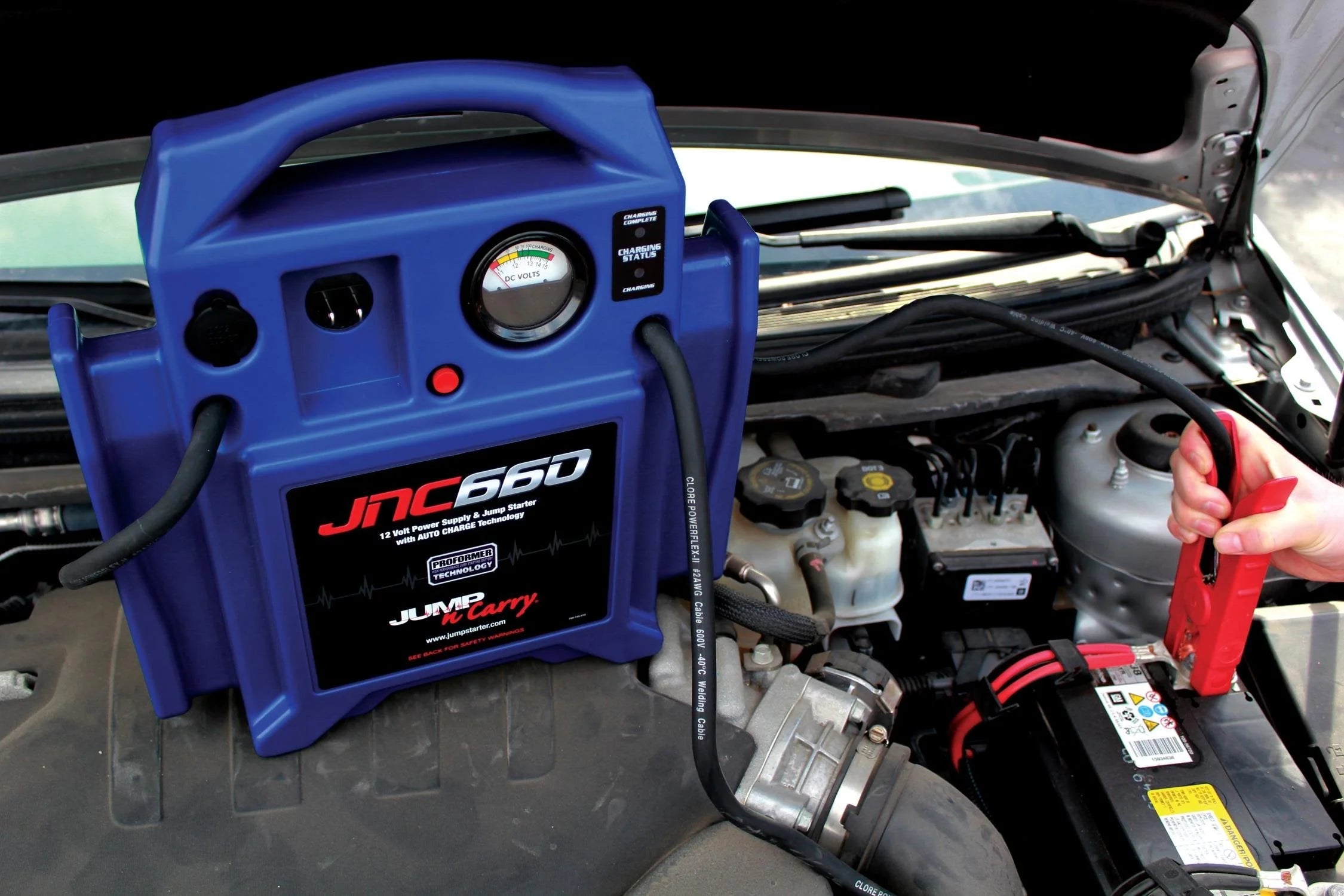 Clore Automotive Jump-N-Carry JNC660 1700 Peak Amp 12 Volt Jump Starter