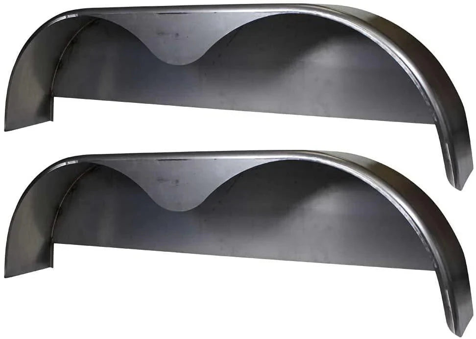 72??10-3/4 Tandem Axle Steel Trailer Fender with Back Plate Welded In (2-Pack)