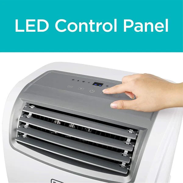 BLACK?訑 14,000 BTU Portable Air Conditioner with Heat and Remote Control, White