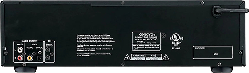 Onkyo DXC390 6 Disc CD Changer,Black
